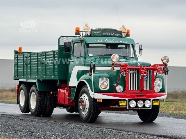 Camión volquete trilateral SCANIA LS110 6x2 Liftachse DSK Oldtimer *Sammlerstück*