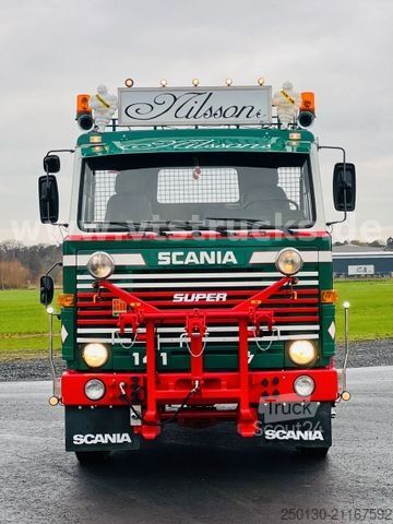 Camión volquete trilateral SCANIA LB141 V8 4x2 DSK Oldtimer *Sammlerstück*