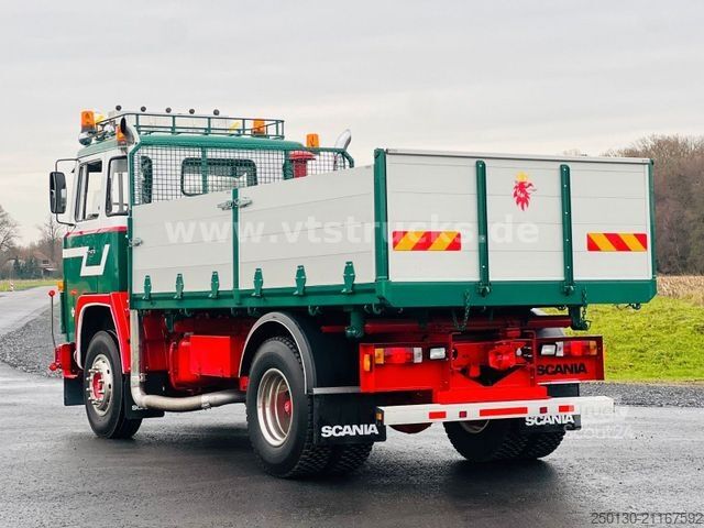 Camión volquete trilateral SCANIA LB141 V8 4x2 DSK Oldtimer *Sammlerstück*