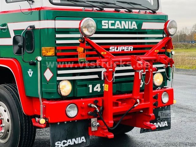 Camión volquete trilateral SCANIA LB141 V8 4x2 DSK Oldtimer *Sammlerstück*