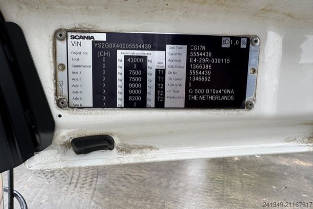 Camión volquete SCANIA G500 10x4 Dumper 20m3