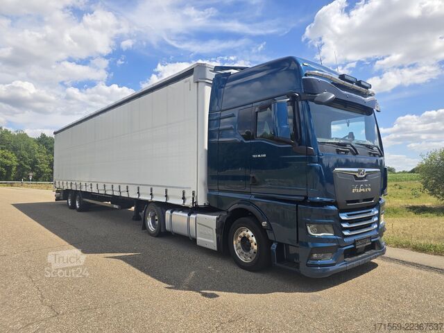 Biltransport lastebil MAN TG3 GX 18.510 + Kögel FGS-Mega, 3 Cars