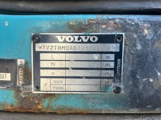 Tovorno vozilo s ravno platformo in ponjavo VOLVO FL 240 4X2R, PLANE, MANUAL, E4, LADEBORDWAND,