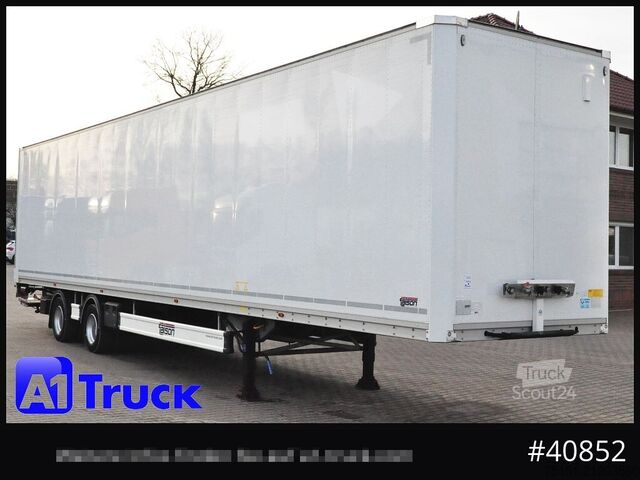 Semi-remorque fourgon TALSON F 1520, Möbelkoffer, Lenkachse, Tridec, LBW, verzinkt