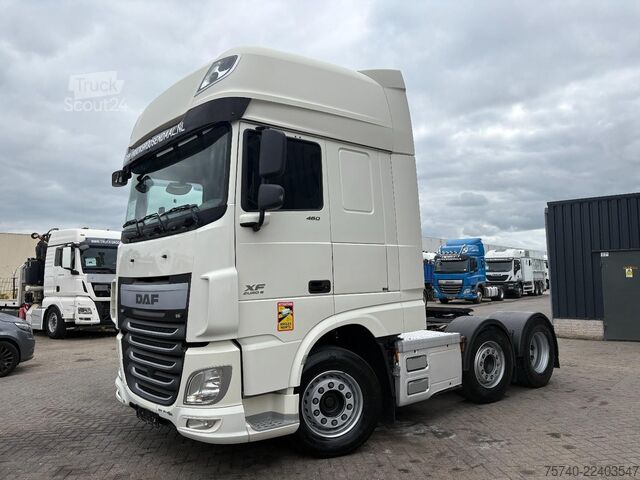 Tracteur standard DAF XF460 + 6X2 + STUUR/LIFT AS + EURO 6 + RETARDER
