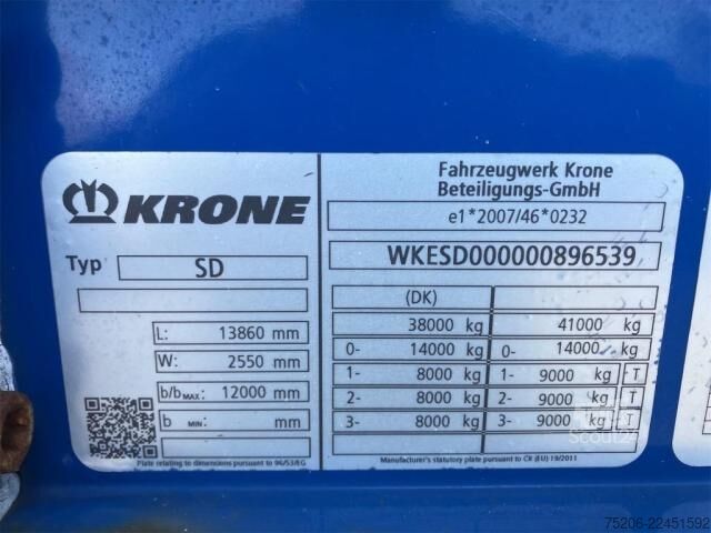 Puspriekabė Krone Profi Liner Standard
