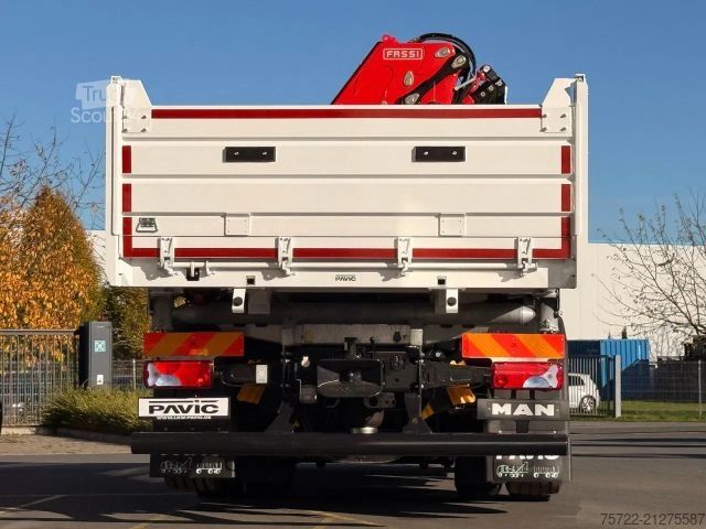 3-sided tipper MAN TGS 26.440 6x2H-4 KRAN FASSI F195A.2.24