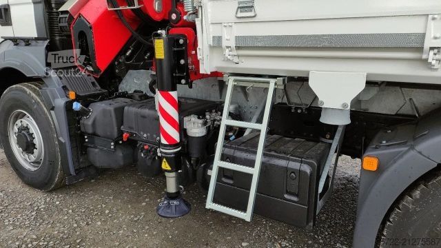 3-sided tipper MAN TGS 26.440 6x2H-4 KRAN FASSI F195A.2.24