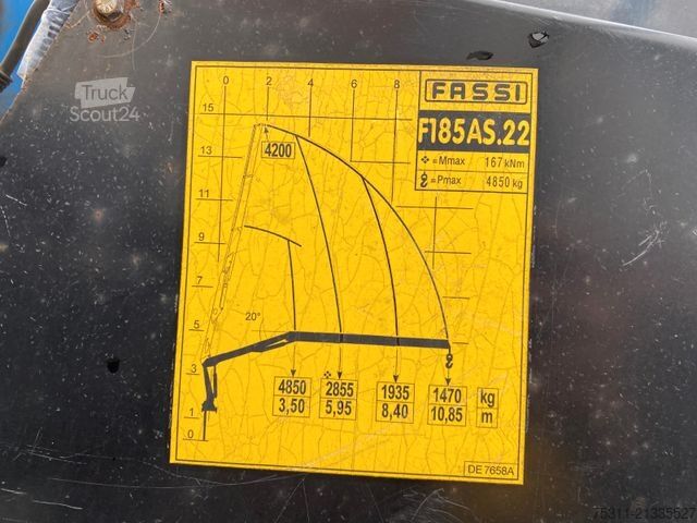 شاحنة مسطحة MAN TGX 26.440 6x2|Fassi F185AS22*XLX-Kabine*manuell