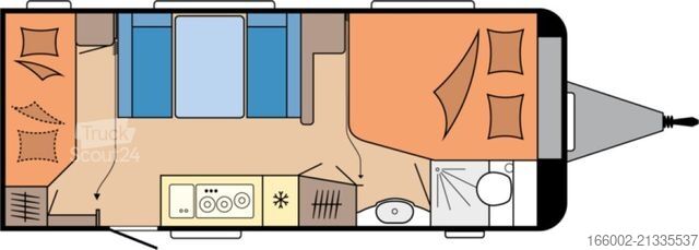 Campingvogn HOBBY De Luxe 560 KMFe 2000 kg LAST CALL