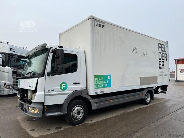LKW mit Kofferaufbau MERCEDES-BENZ ATEGO 818 * ANFAHUNFALL * MOTOR LÄÜFT *