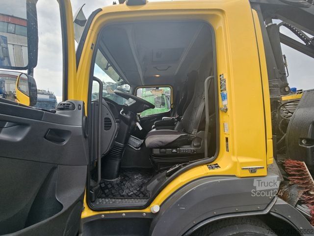 Abschleppwagen MERCEDES-BENZ ATEGO 1527*FASSI KRAN*SCHIEBEPLATEAU*HUBBRILLE