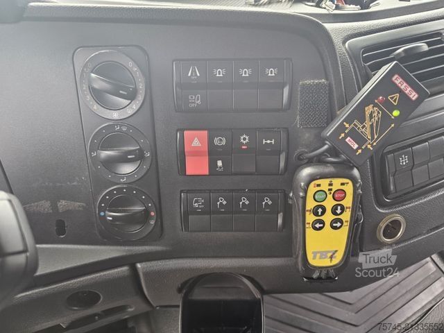 Abschleppwagen MERCEDES-BENZ ATEGO 1527*FASSI KRAN*SCHIEBEPLATEAU*HUBBRILLE