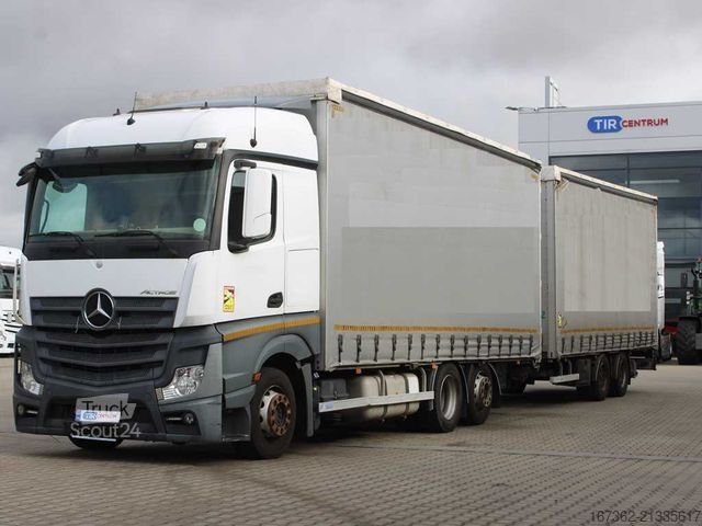 LKW mit Pritsche & Plane MERCEDES-BENZ Actros 2542 L/NR, 6X2, EURO 6, + PANAV