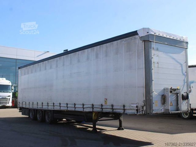 Auflieger mit Pritsche & Plane SCHMITZ CARGOBULL CARGOBULL SCB S3T, LOWDECK, LIFTING AXLE