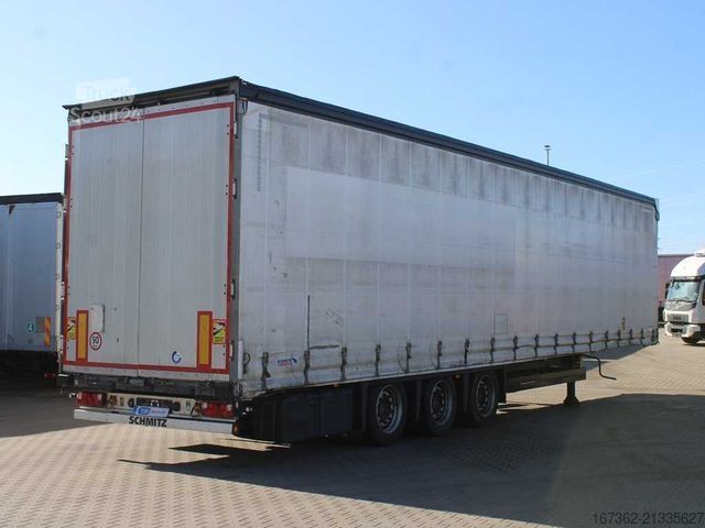 Auflieger mit Pritsche & Plane SCHMITZ CARGOBULL CARGOBULL SCB S3T, LOWDECK, LIFTING AXLE