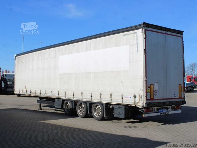 Auflieger mit Pritsche & Plane SCHMITZ CARGOBULL CARGOBULL SCB S3T, LOWDECK, LIFTING AXLE