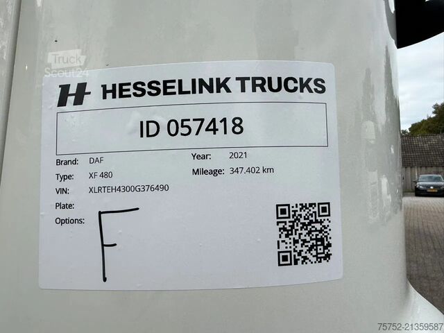 Standard-SZM DAF XF 480 SSC Super Space Smarttacho 2 2x tank LED...