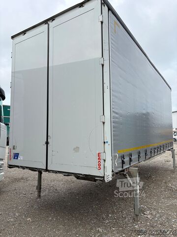 Udskifteligt lad med platform og presenning Wecon Jumbo XXL Innen 3090 mm Hubdach Verzinkt