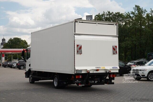 Samochód ciężarowy typu furgon MAN TGL 8.190 Koffer LBW Automatik Anhängerkupplung