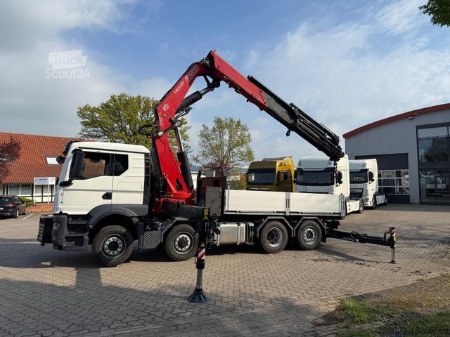 LKW mit Pritsche (offen) MAN 35.520 8x4 Kran Fassi F800, OHNE ABSTÜTZÜBERWACH