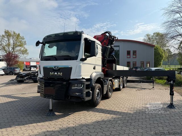 Camion per carichi pesanti MAN 35.520 8x4 Fassi F800 RA2.28 OHNE ABSTÜTZÜBERWA.