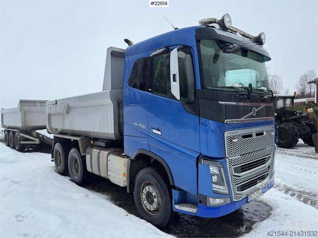 Kippiauto Volvo FH16 750 w/ Maur Triple trailer