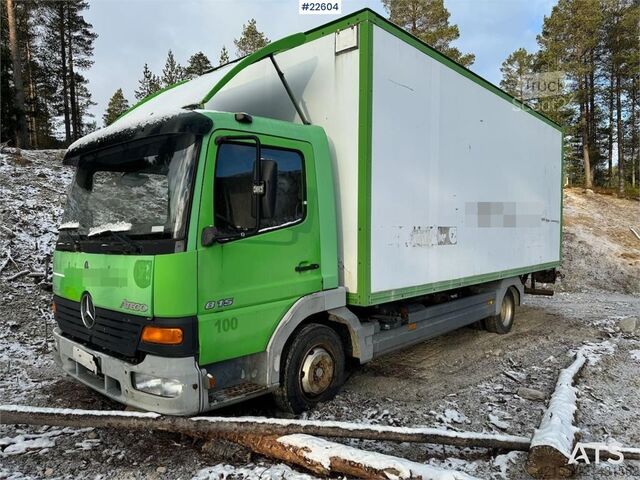 Mala Mercedes-Benz Atego 815 4x2 box truck. Repair object.