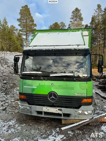 Mala Mercedes-Benz Atego 815 4x2 box truck. Repair object.
