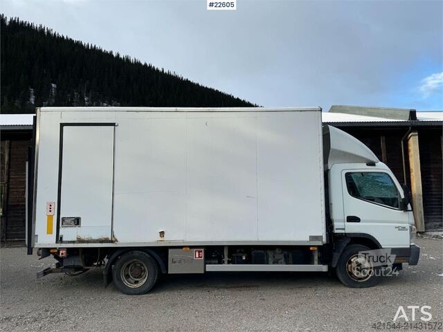 Mala Mitsubishi Fuso 7C18 4x2 box truck with tail lift – repair ob