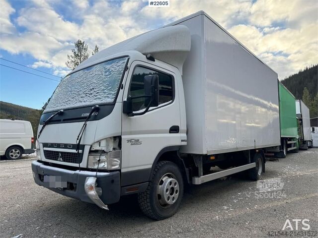 Mala Mitsubishi Fuso 7C18 4x2 box truck with tail lift – repair ob