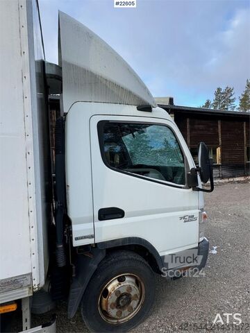 Mala Mitsubishi Fuso 7C18 4x2 box truck with tail lift – repair ob