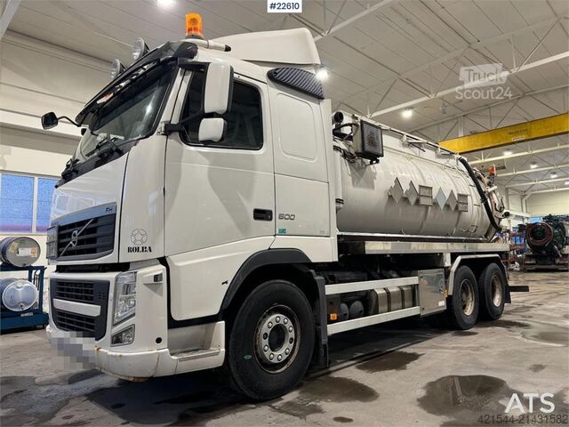 Vacuum truck Volvo FH500 6x2 Suction/wash truck w/ Rolba body. 168,00