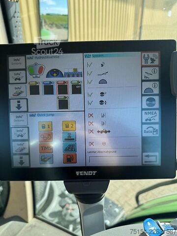 جرار Fendt 828 Vario S4 Profi Plus mit FH+FZW