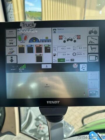 جرار Fendt 828 Vario S4 Profi Plus mit FH+FZW