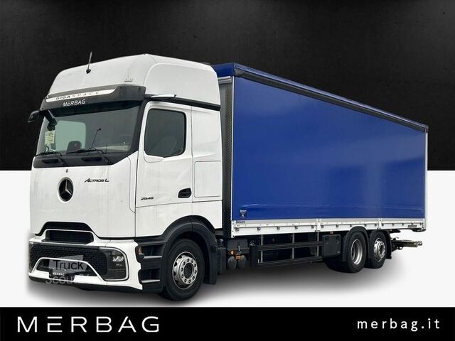 Φορτηγό πλατφόρμα με μουσαμά Mercedes-Benz ACTROS