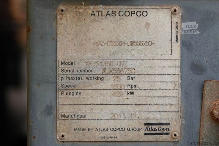 Kompresor Atlas Copco XRVS 1350 CD - N
