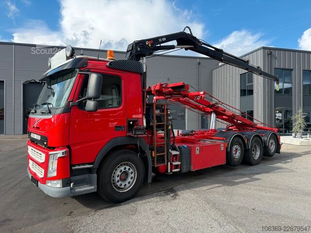 Grua montada em camião VOLVO FM500 8x2 Pusher Tridem Crane Hiab 099 B3 Radio