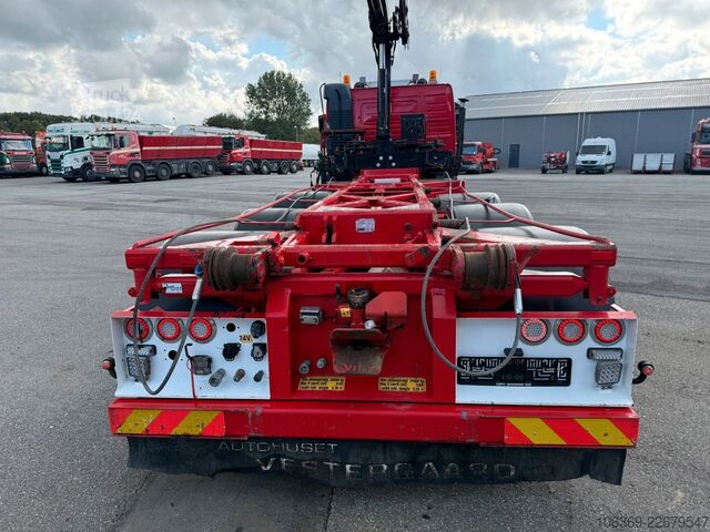 Grua montada em camião VOLVO FM500 8x2 Pusher Tridem Crane Hiab 099 B3 Radio