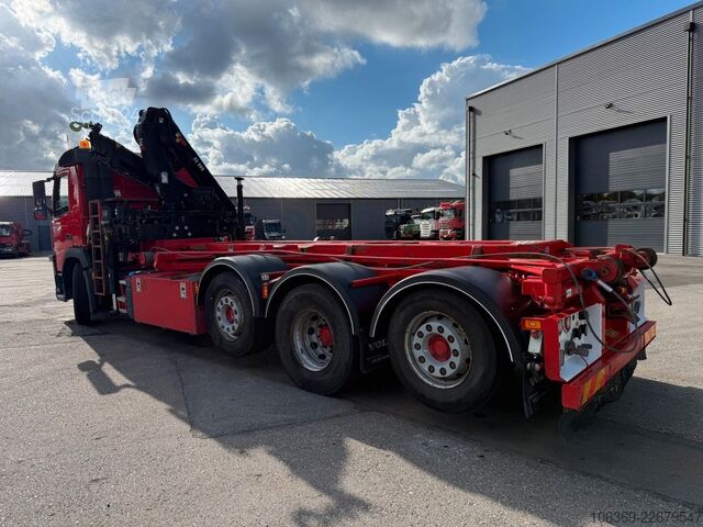 Grua montada em camião VOLVO FM500 8x2 Pusher Tridem Crane Hiab 099 B3 Radio