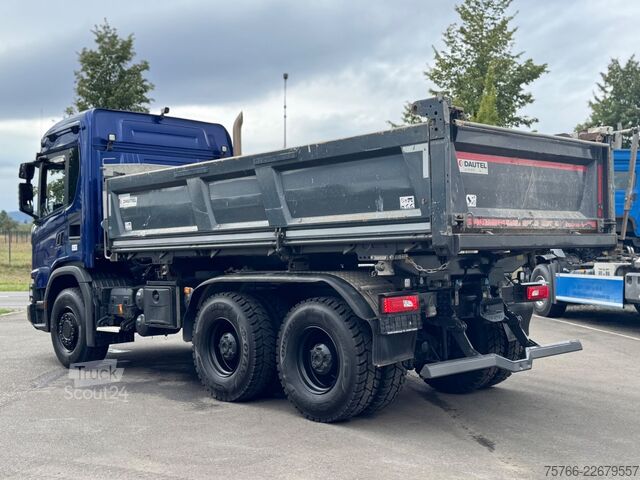 Tresidig tippbil SCANIA G 500  / DAUTEL / PLANE / BORDMATIC