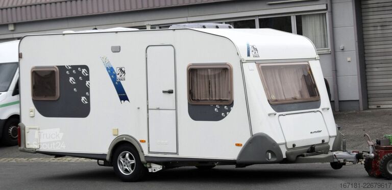 Karavan KNAUS Eurostar 450 mit Mover und Vorzelt