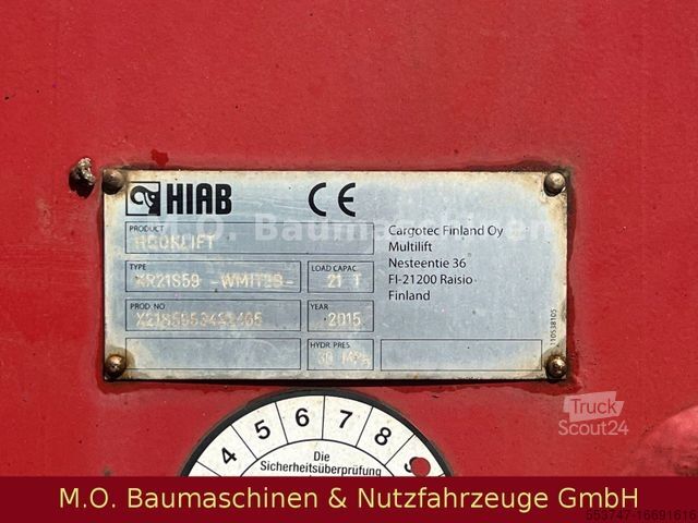 Haakarm vrachtwagen MERCEDES-BENZ Antos 2543/Euro 6/Hiab XR 21S59