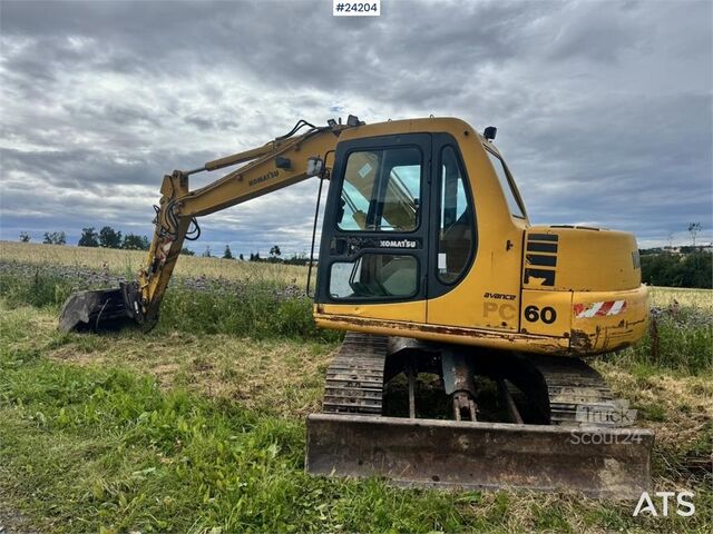 Raupenbagger Komatsu PC60-7 Excavator with 2 Buckets