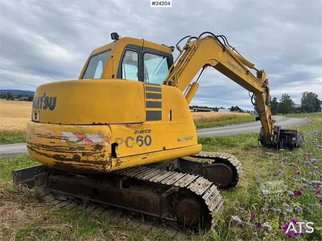 Raupenbagger Komatsu PC60-7 Excavator with 2 Buckets