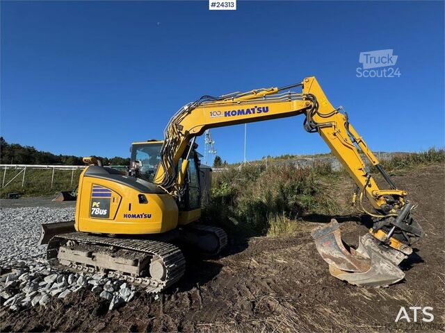 Excavadora sobre orugas Komatsu PC78US-11 Tracked Excavator with Tiltrotator and B