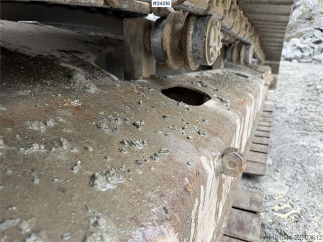 Crawler excavator Volvo EC240CL excavator with a tooth bucket