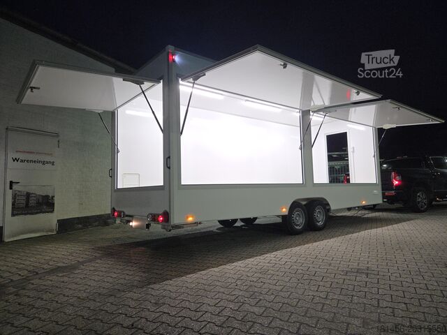Ремарке за продажба trailershop Verkaufsanhänger 620x220x230cm 3 Klappen
