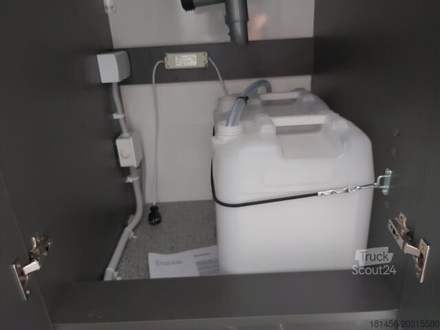 Verkaufsanhänger trailershop Bauwagen mit Küchenzeile isoliert THS 300.01 ET 300x200x230cm