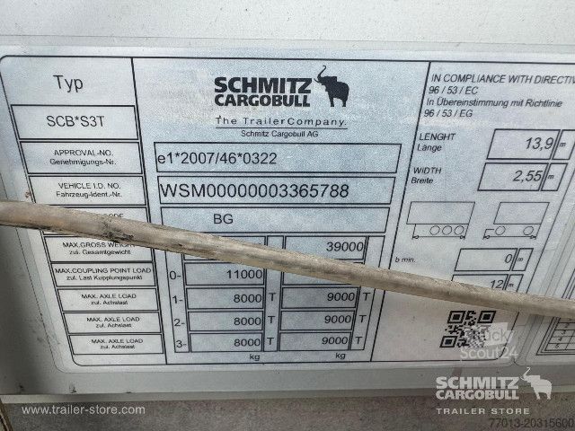 Brandalı açık yarı römork Schmitz Cargobull Curtainsider Standard